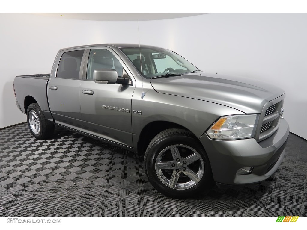 2012 Ram 1500 Sport Crew Cab 4x4 - Mineral Gray Metallic / Dark Slate Gray photo #4