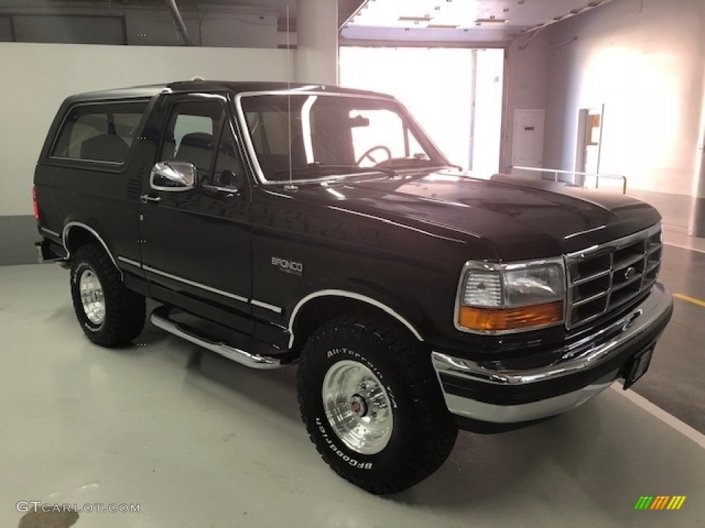 Black 1992 Ford Bronco XLT 4x4 Exterior Photo #129658000