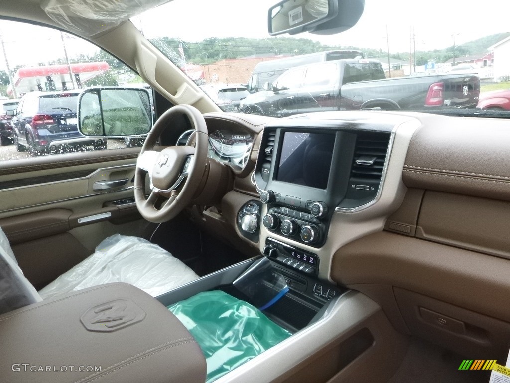 2019 1500 Laramie Crew Cab 4x4 - Black Forest Green Pearl / Mountain Brown/Light Frost Beige photo #11