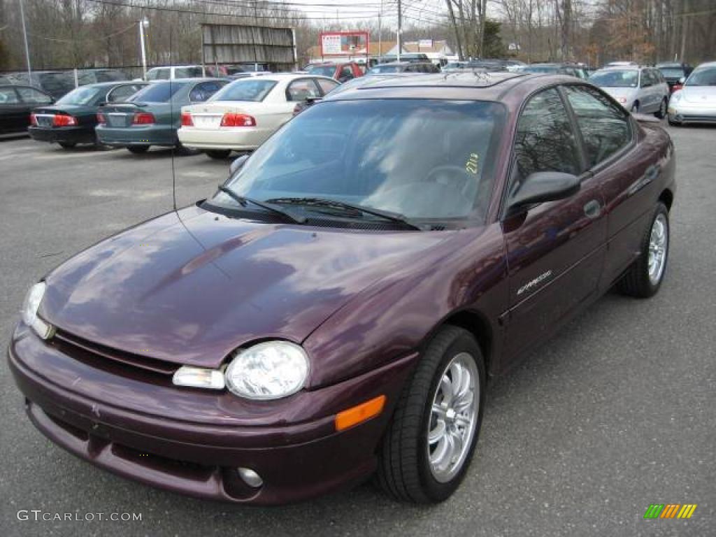 1999 Neon Highline Sedan - Deep Cranberry Pearl / Agate photo #2