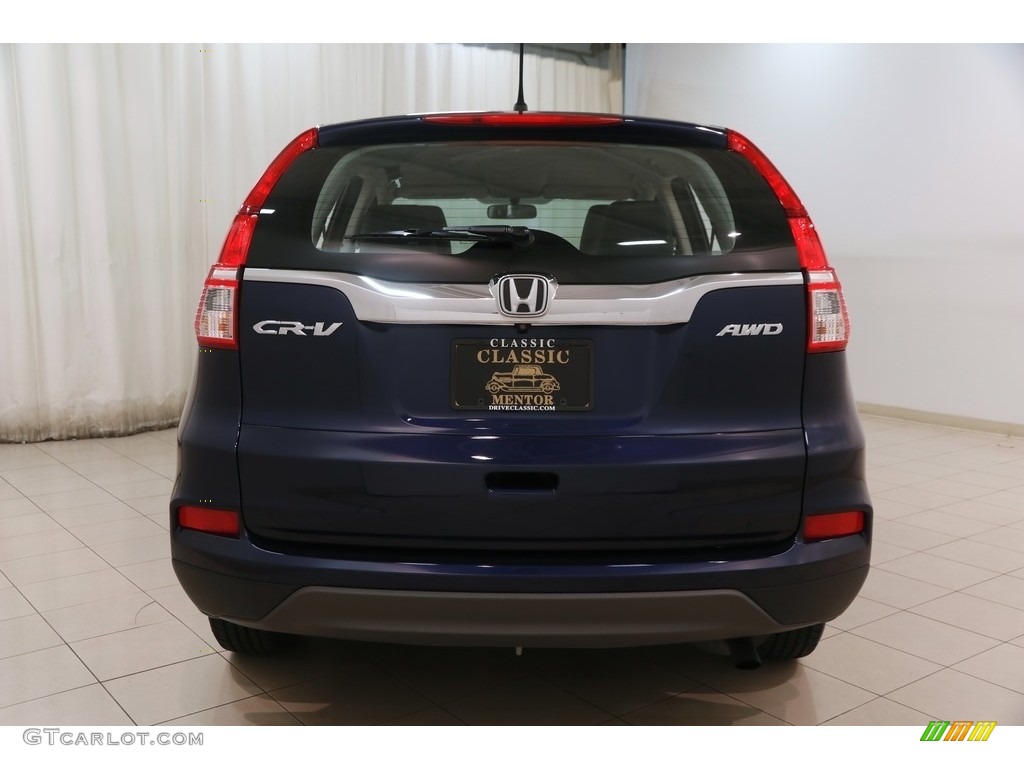 2015 CR-V LX AWD - Obsidian Blue Pearl / Gray photo #18