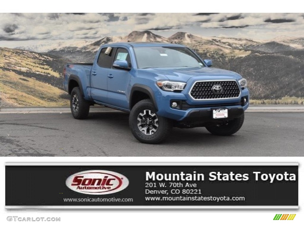 2019 Tacoma TRD Off-Road Double Cab 4x4 - Cavalry Blue / Black photo #1