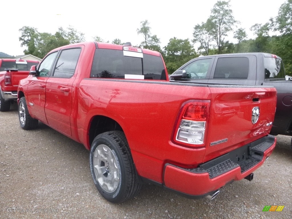 2019 1500 Big Horn Crew Cab 4x4 - Flame Red / Black photo #3