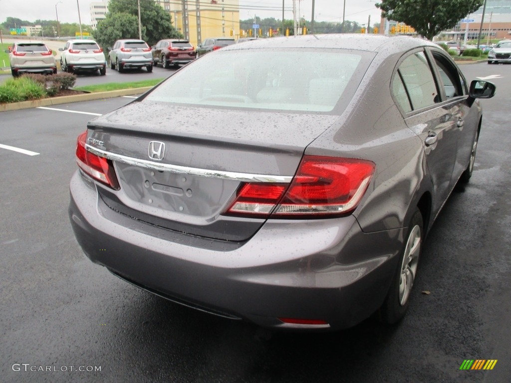 2015 Civic LX Sedan - Modern Steel Metallic / Gray photo #5