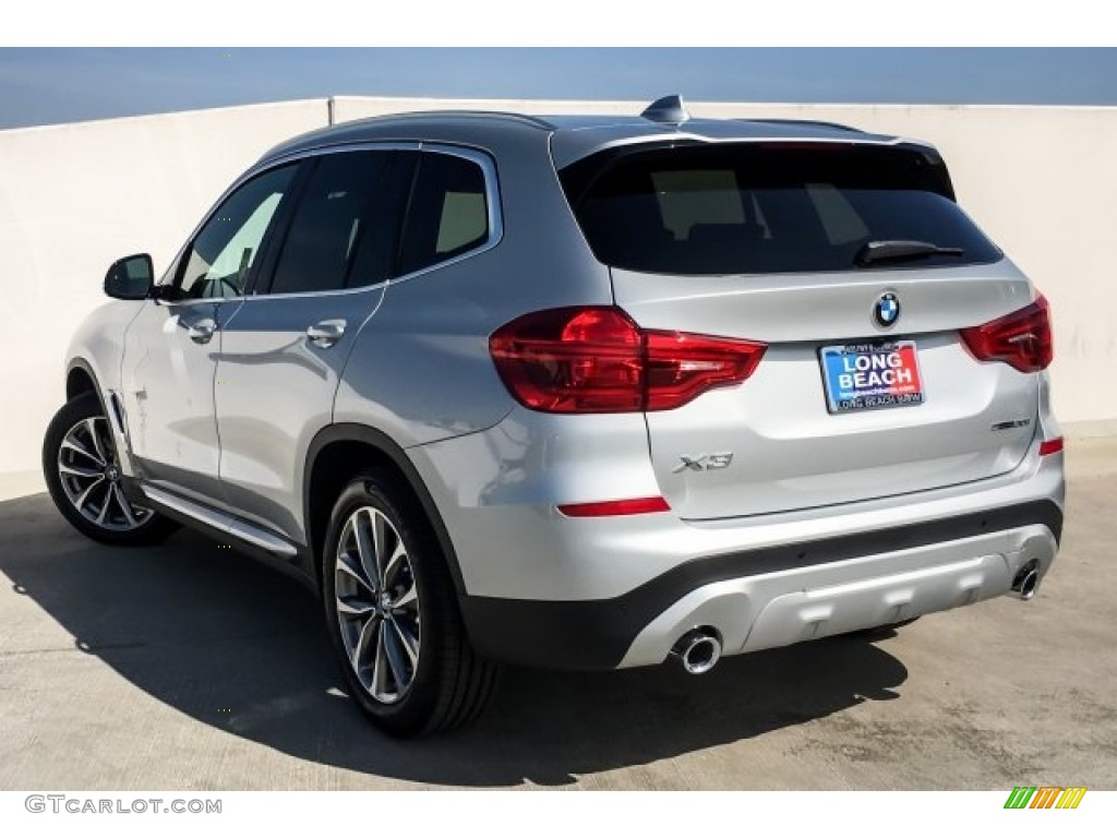 2019 X3 sDrive30i - Glacier Silver Metallic / Black photo #2