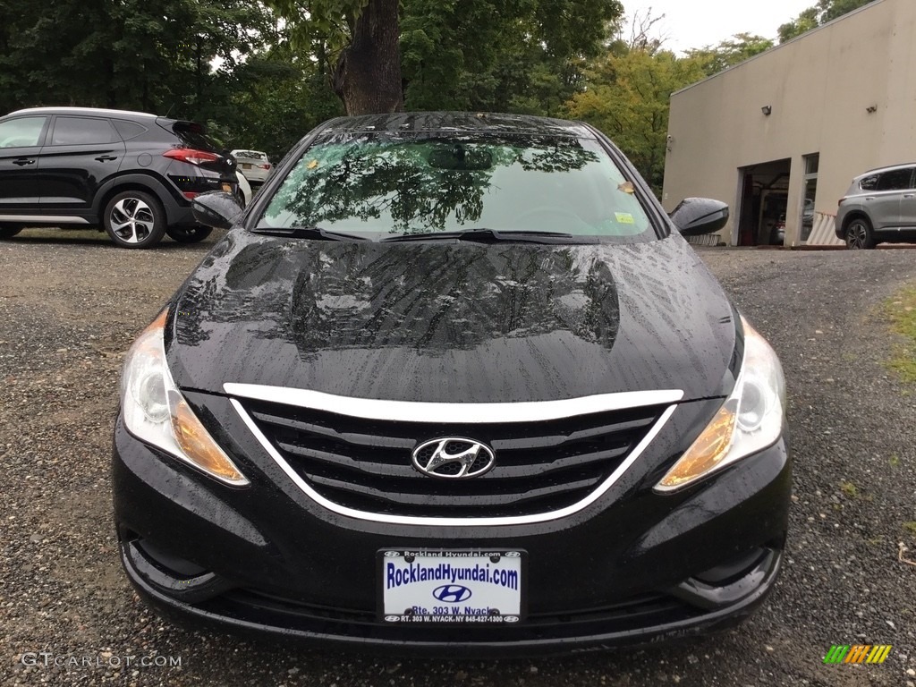 2011 Sonata GLS - Black Plum Pearl / Gray photo #2