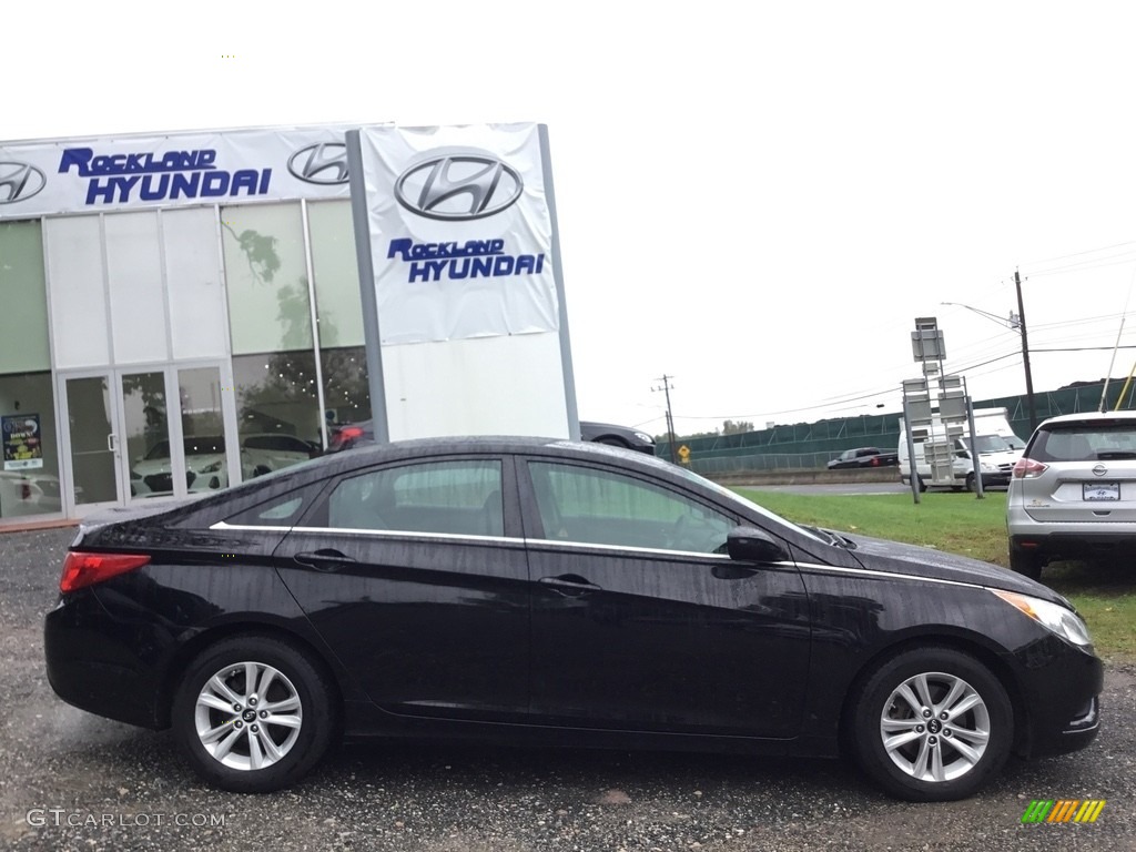 2011 Sonata GLS - Black Plum Pearl / Gray photo #3
