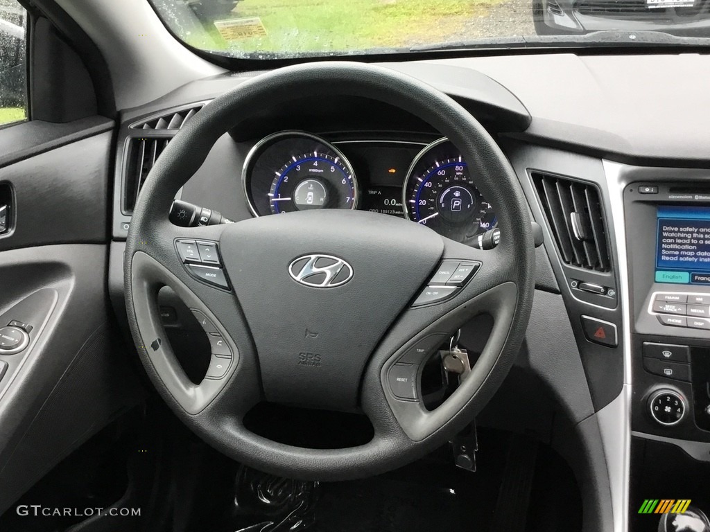 2011 Sonata GLS - Black Plum Pearl / Gray photo #15