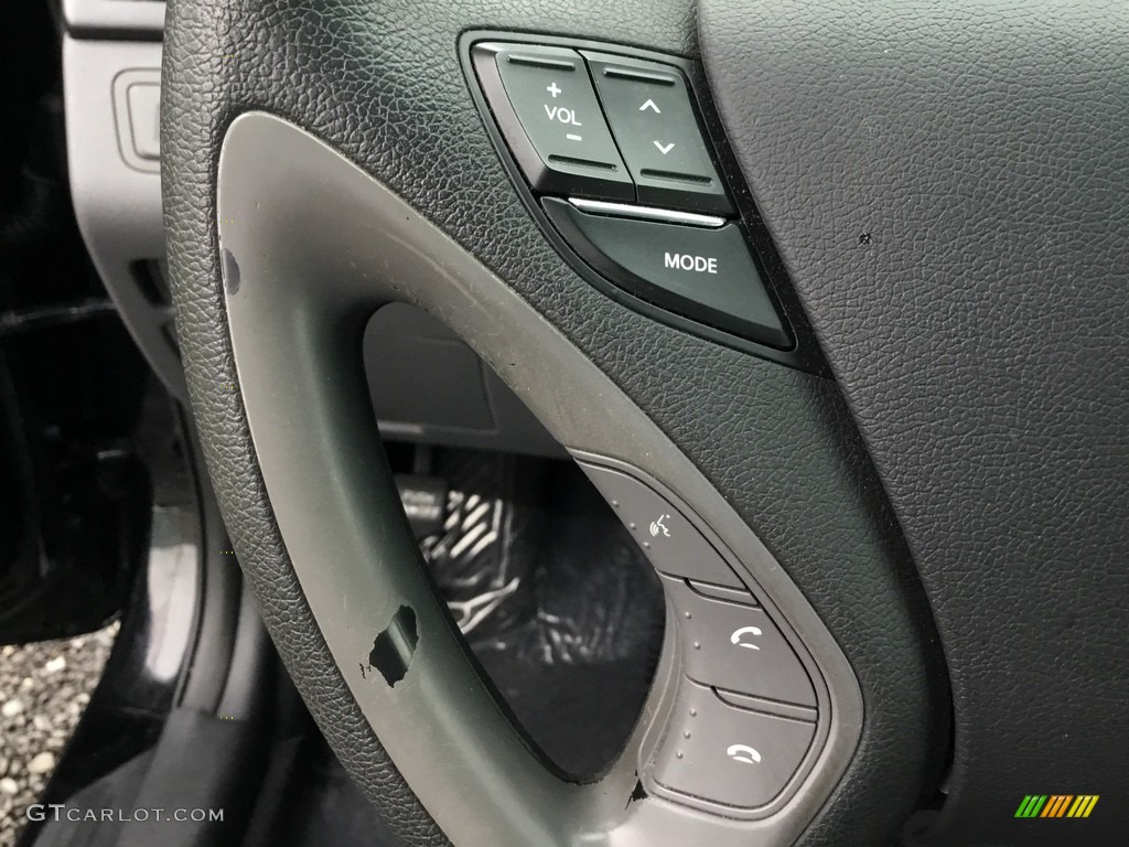 2011 Sonata GLS - Black Plum Pearl / Gray photo #16
