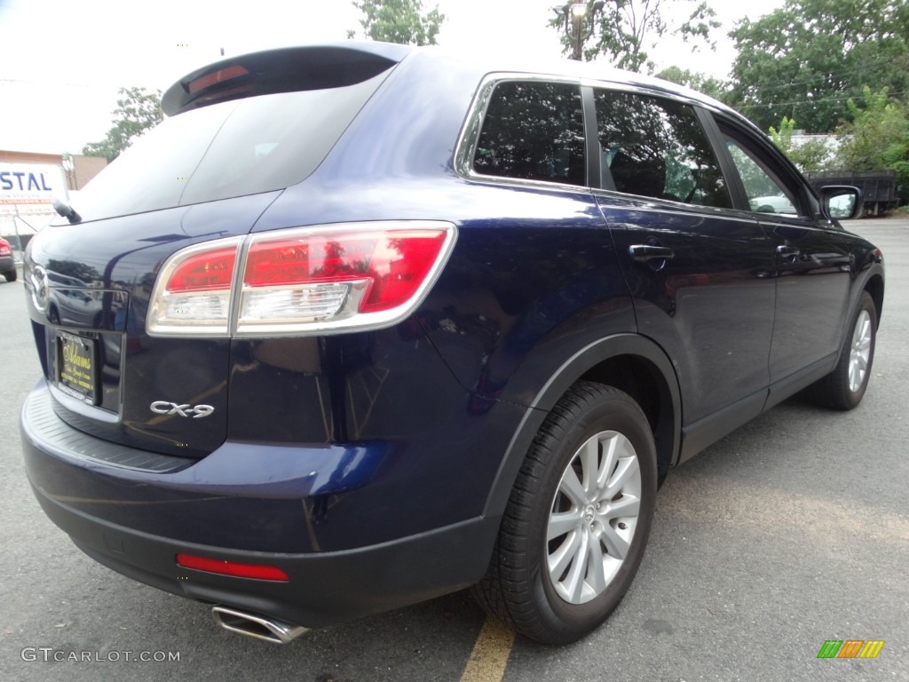 2009 CX-9 Touring AWD - Stormy Blue Mica / Black photo #4