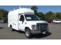 2019 Oxford White Ford E Series Cutaway E350 Commercial Utility Truck  photo #1