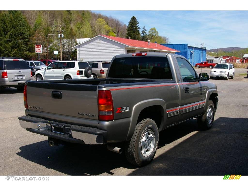 2000 Silverado 1500 LS Regular Cab 4x4 - Light Pewter Metallic / Medium Gray photo #13