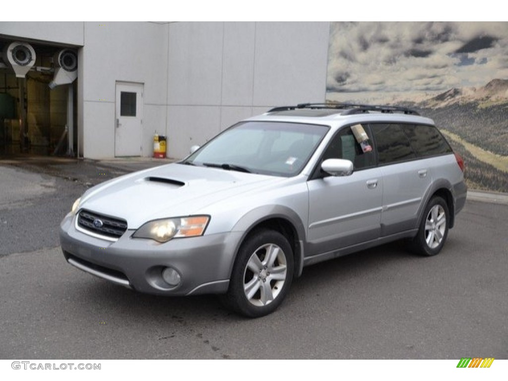 2005 Outback 2.5XT Limited Wagon - Brilliant Silver Metallic / Off Black photo #2