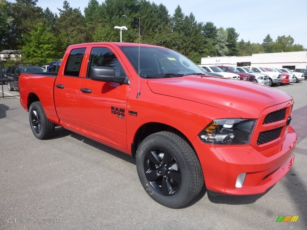 Flame Red 2019 Ram 1500 Classic Express Quad Cab 4x4 Exterior Photo #129673520