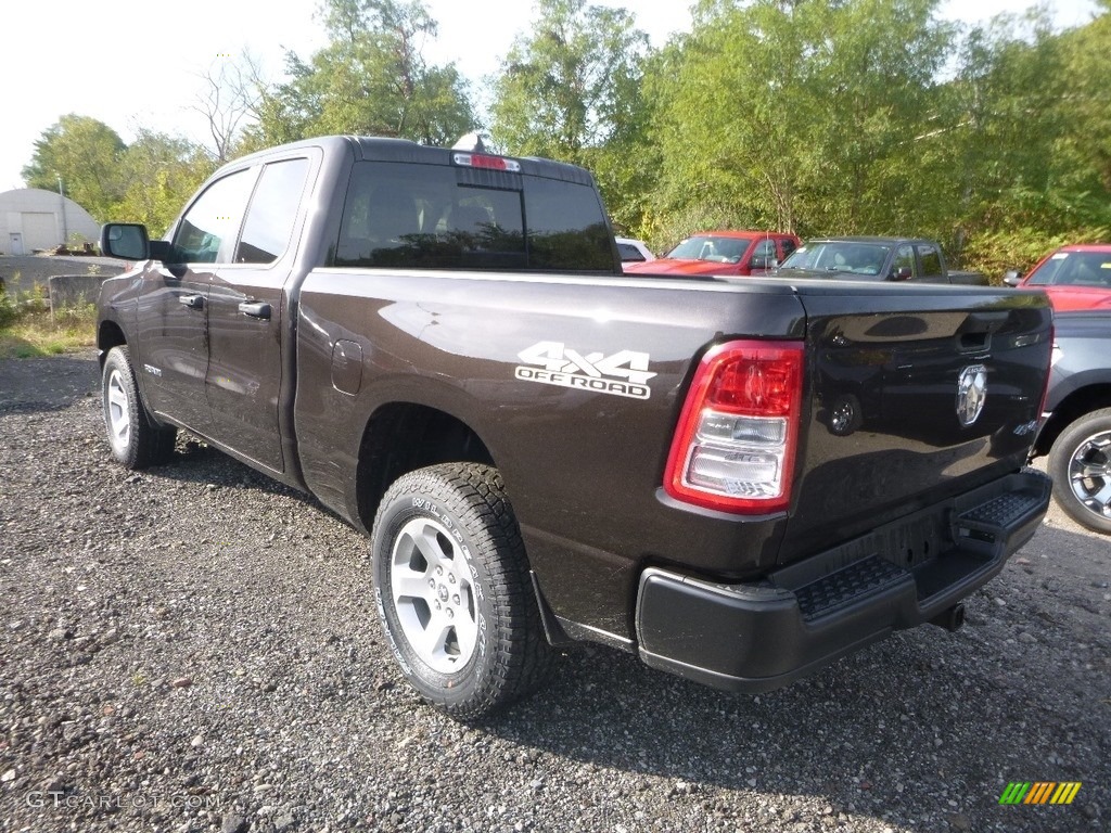 2019 1500 Tradesman Quad Cab 4x4 - Rugged Brown Pearl / Black photo #3