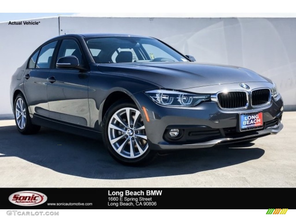 2018 3 Series 320i Sedan - Mineral Grey Metallic / Black photo #1