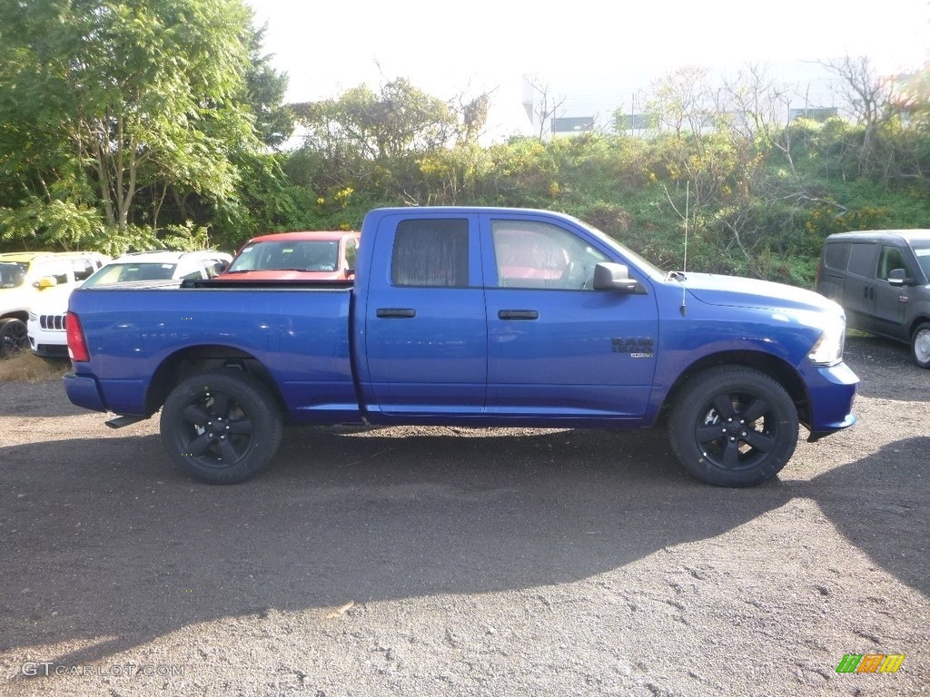 2019 1500 Classic Express Quad Cab 4x4 - Blue Streak Pearl / Black/Diesel Gray photo #5