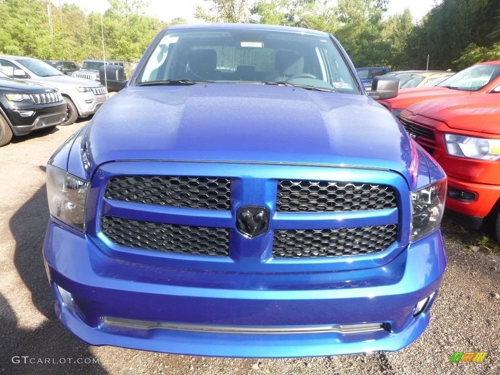 2019 1500 Classic Express Quad Cab 4x4 - Blue Streak Pearl / Black/Diesel Gray photo #7