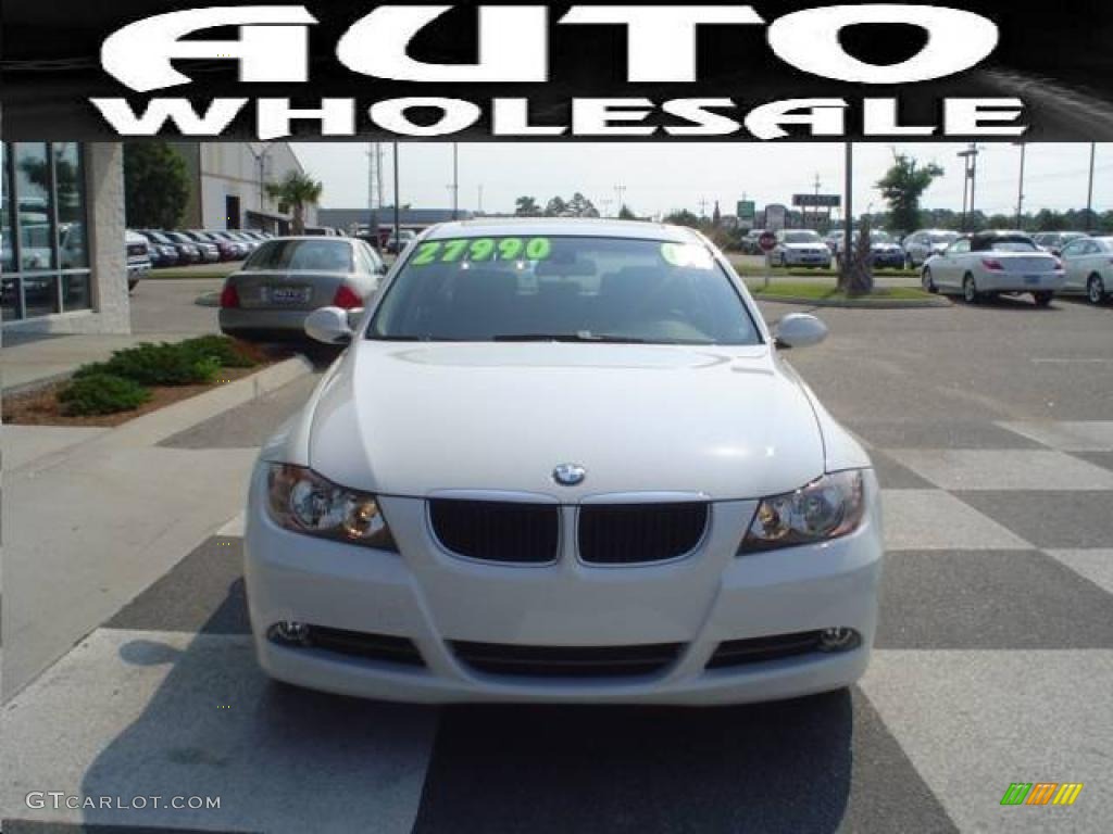 2008 3 Series 328i Sedan - Alpine White / Black photo #2