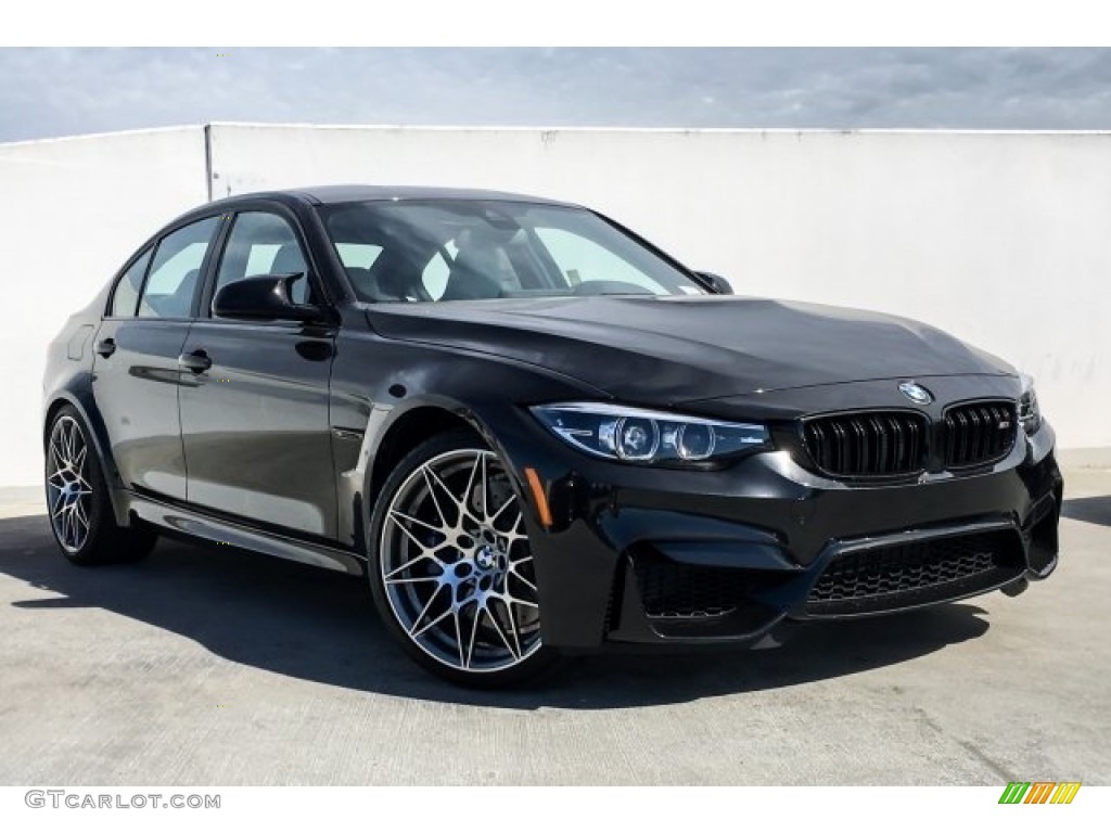 Black Sapphire Metallic 2018 BMW M3 Sedan Exterior Photo #129675041
