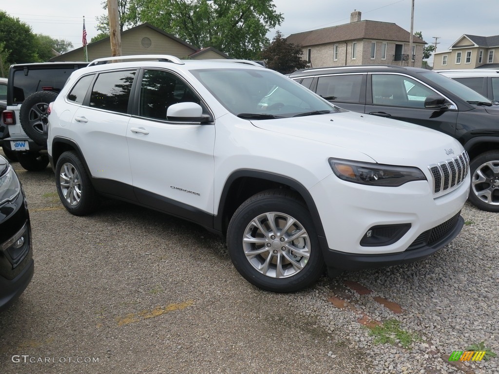 Bright White 2019 Jeep Cherokee Latitude 4x4 Exterior Photo #129677273