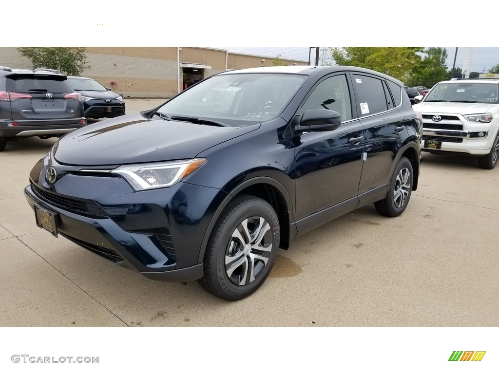 2018 RAV4 LE - Galactic Aqua Mica / Black photo #1