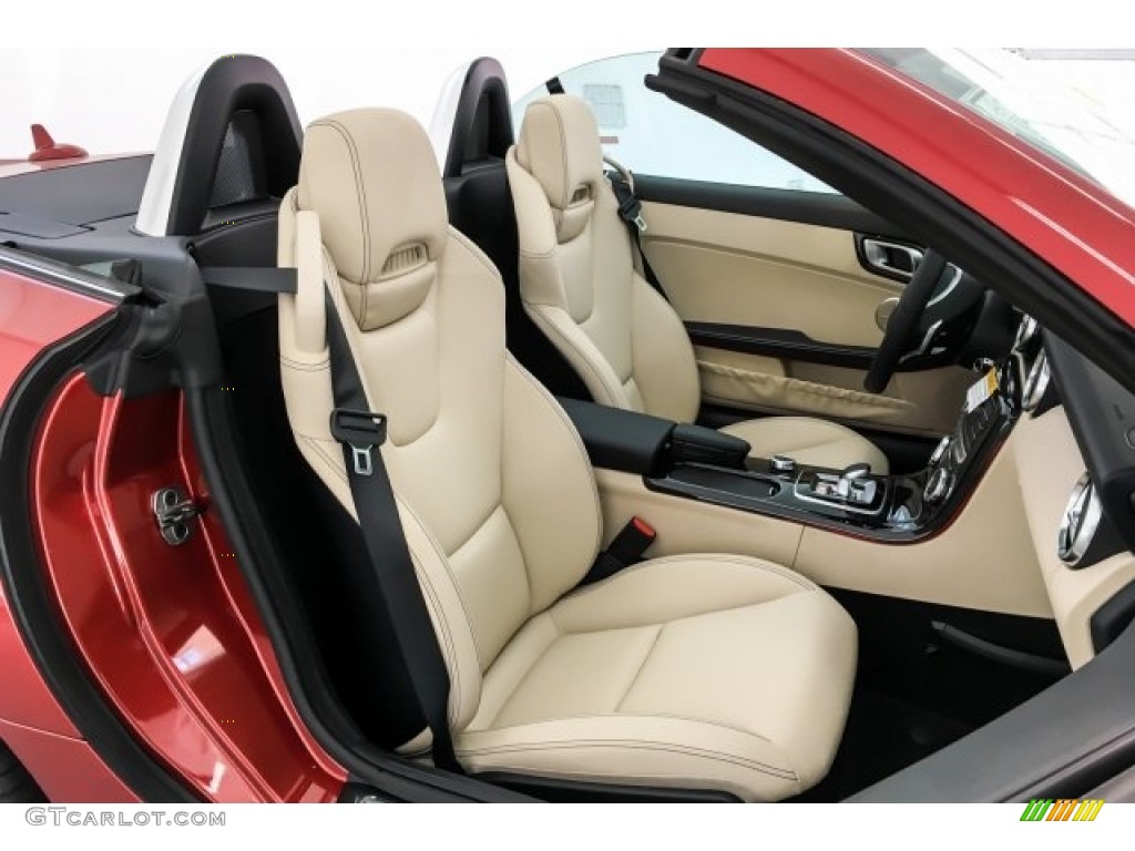 Sahara Beige Interior 2019 Mercedes-Benz SLC 300 Roadster Photo #129679457