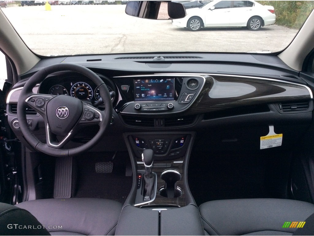 2019 Buick Envision Premium AWD Ebony Dashboard Photo #129680408