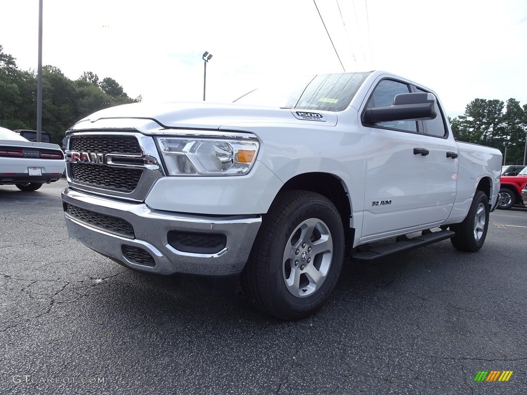 2019 1500 Tradesman Quad Cab - Bright White / Black photo #3