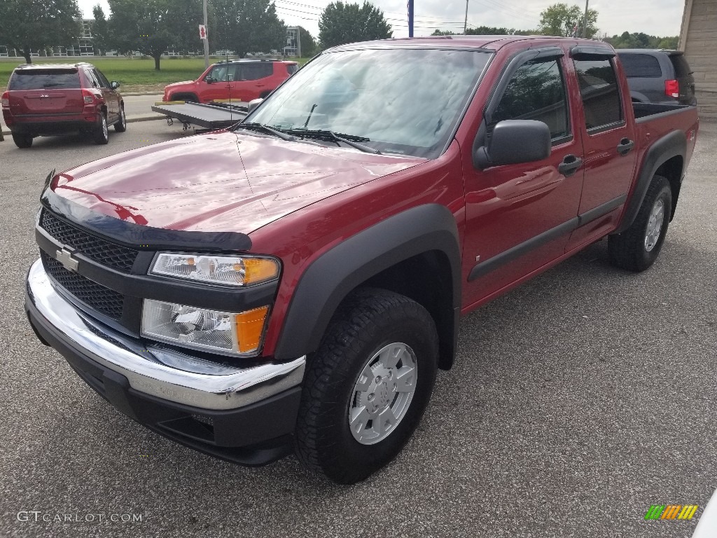 2006 Colorado LT Crew Cab 4x4 - Victory Red / Light Cashmere photo #6
