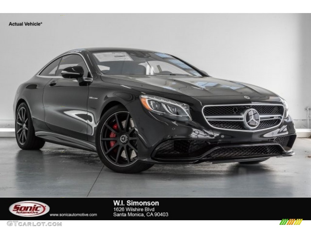 2017 S 63 AMG 4Matic Coupe - Black / Black photo #1