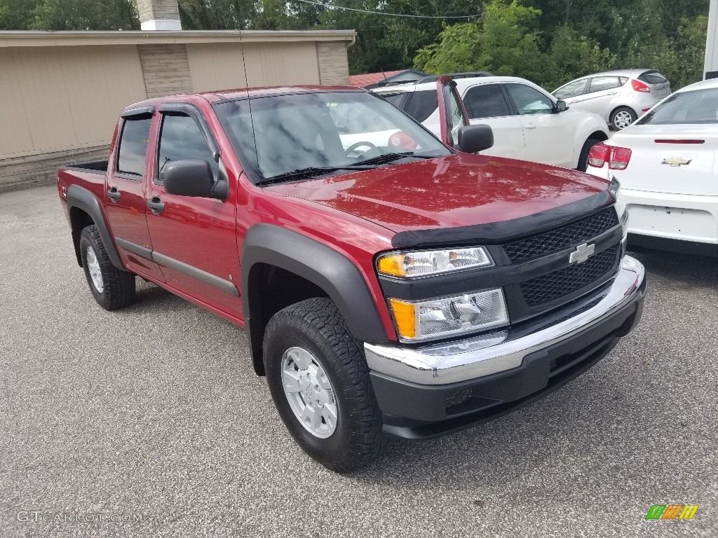 2006 Colorado LT Crew Cab 4x4 - Victory Red / Light Cashmere photo #17