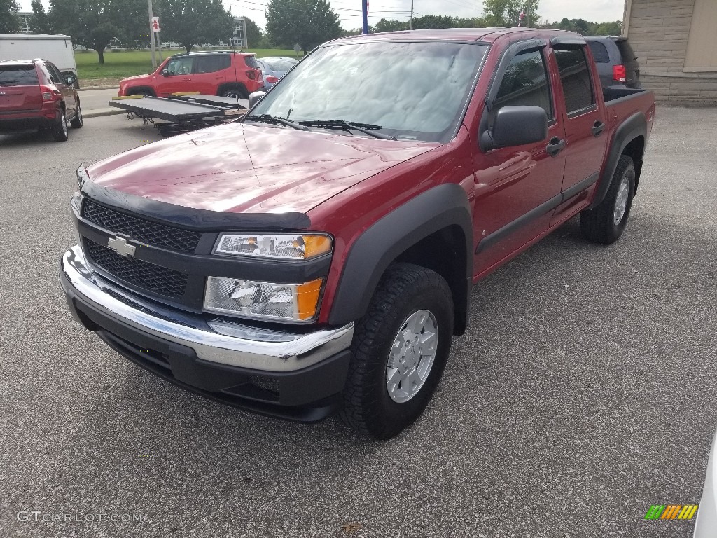 2006 Colorado LT Crew Cab 4x4 - Victory Red / Light Cashmere photo #18