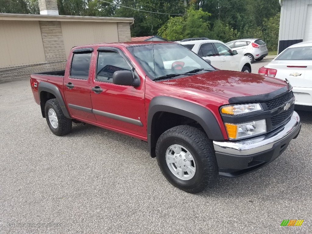 2006 Colorado LT Crew Cab 4x4 - Victory Red / Light Cashmere photo #20