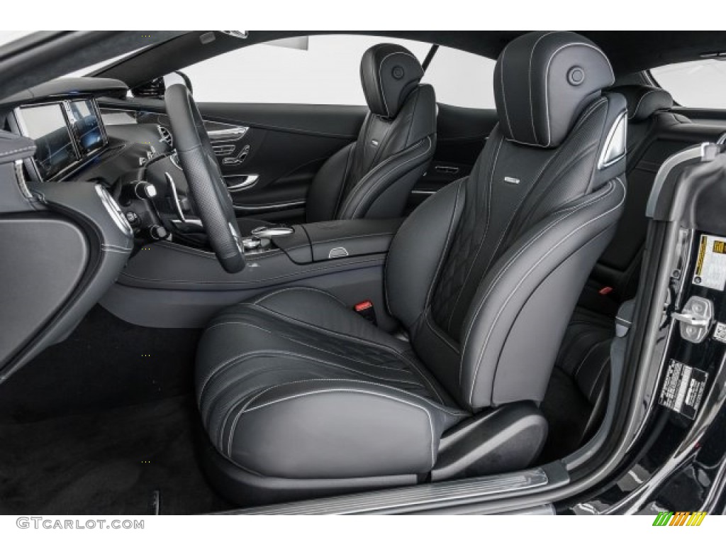 Black Interior 2017 Mercedes-Benz S 63 AMG 4Matic Coupe Photo #129682565