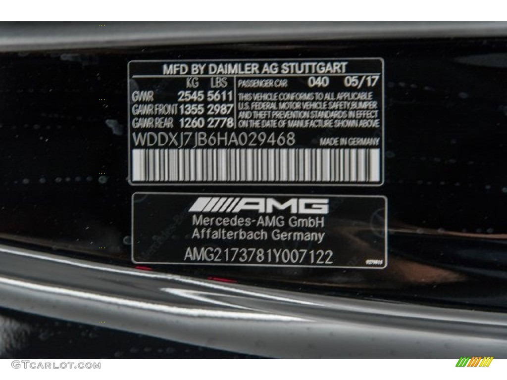 2017 S 63 AMG 4Matic Coupe - Black / Black photo #19