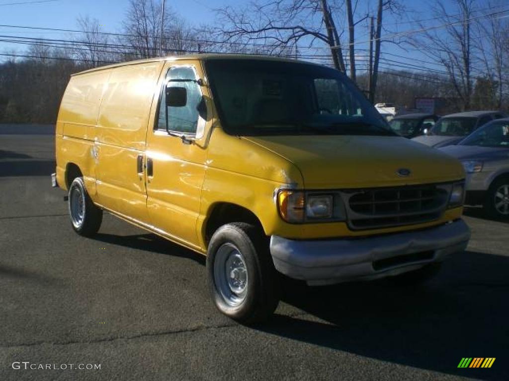1997 E Series Van E250 Cargo - Yellow / Medium Graphite photo #1