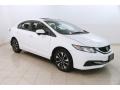 Taffeta White 2015 Honda Civic EX Sedan