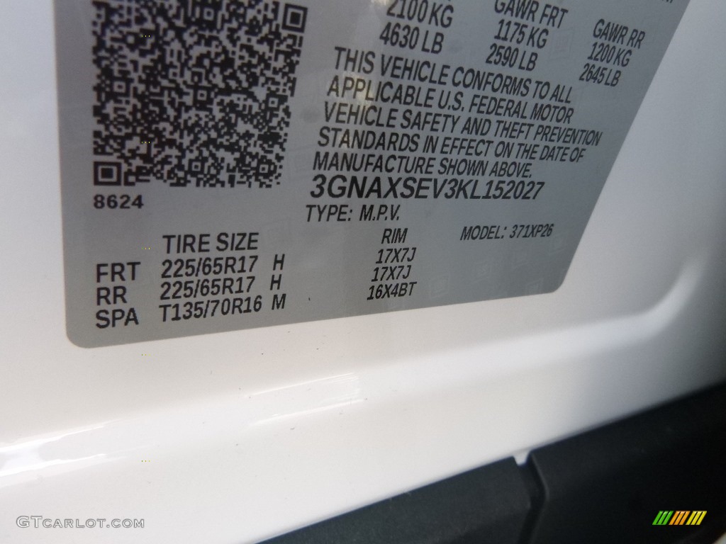 2019 Equinox LS AWD - Summit White / Medium Ash Gray photo #14