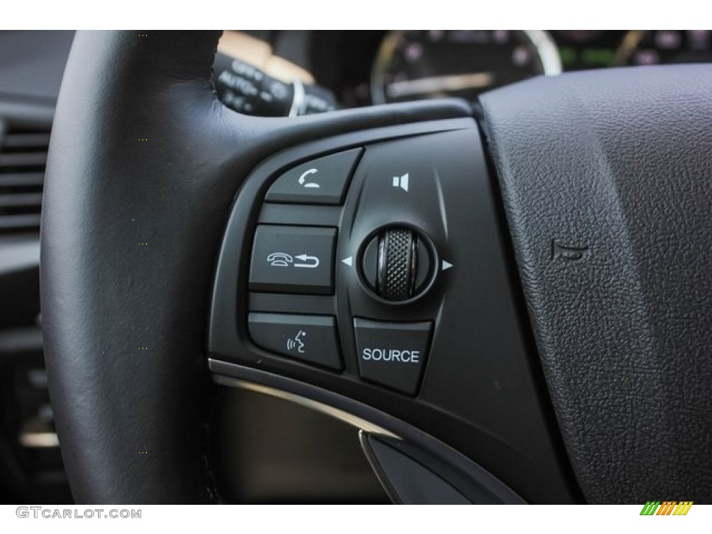 2019 Acura MDX Standard MDX Model Ebony Steering Wheel Photo #129687098