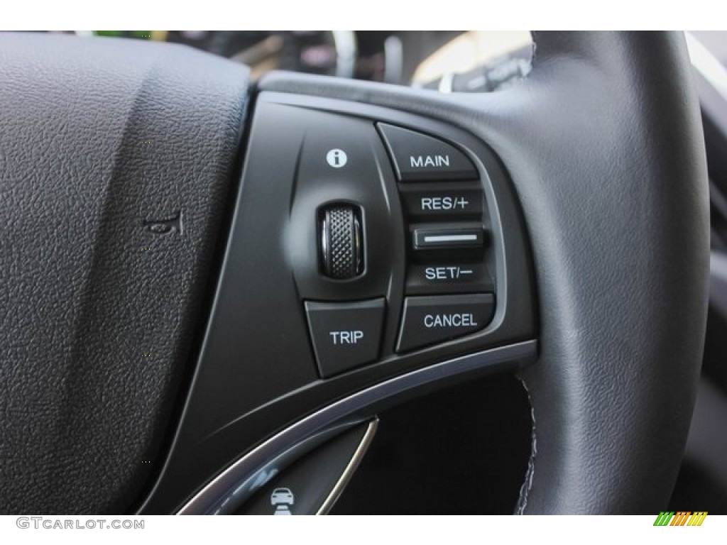 2019 Acura MDX Standard MDX Model Ebony Steering Wheel Photo #129687161