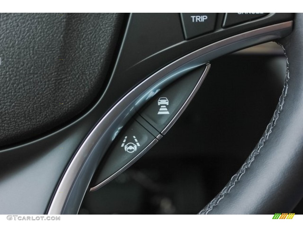 2019 Acura MDX Standard MDX Model Ebony Steering Wheel Photo #129687182