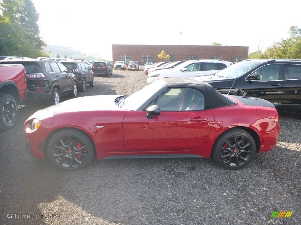 Red 2019 Fiat 124 Spider Abarth Roadster Exterior Photo #129688754