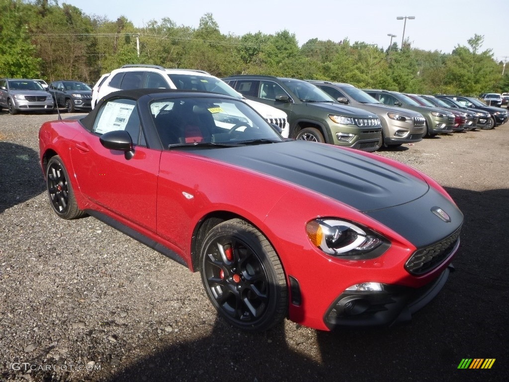 Red 2019 Fiat 124 Spider Abarth Roadster Exterior Photo #129688847