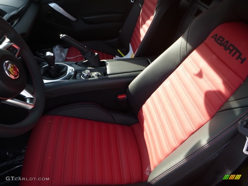 Rosso/Nero (Red/Black) Interior 2019 Fiat 124 Spider Abarth Roadster Photo #129689006
