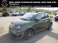 Oliva Green Pearl 2018 Fiat 500 Abarth Cabrio