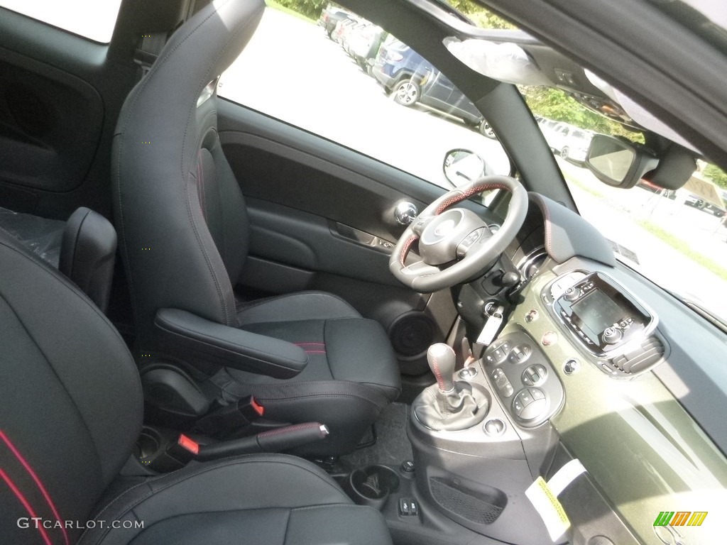 2018 500 Abarth Cabrio - Oliva Green Pearl / Nero (Black) photo #10
