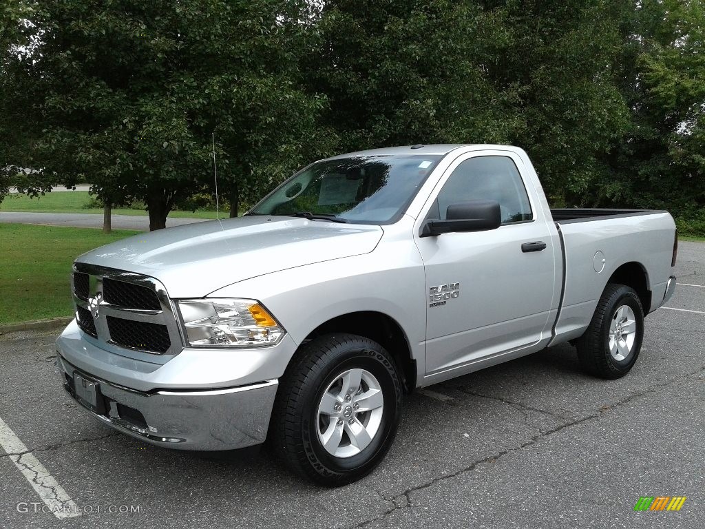 2019 1500 Classic Tradesman Regular Cab 4x4 - Bright Silver Metallic / Black photo #2