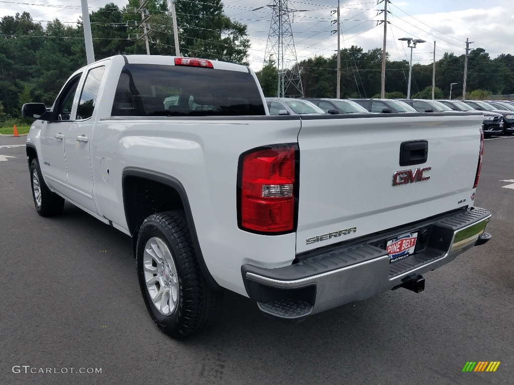 2016 Sierra 1500 SLE Double Cab 4WD - Summit White / Jet Black photo #5