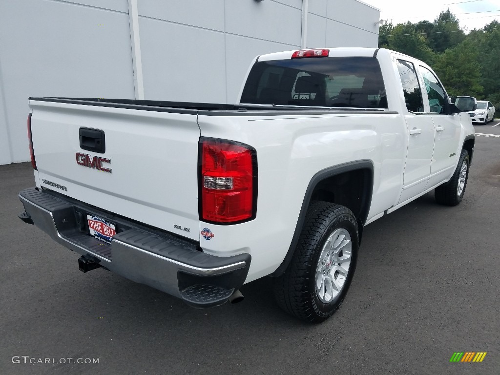 2016 Sierra 1500 SLE Double Cab 4WD - Summit White / Jet Black photo #7